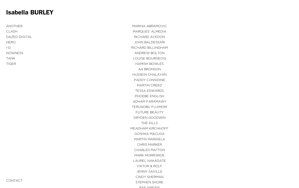 Isabella Burley by VERDE