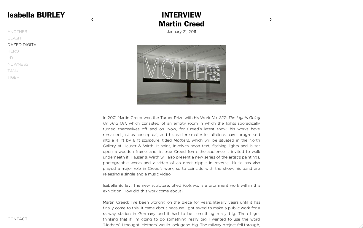 Isabella Burley by VERDE